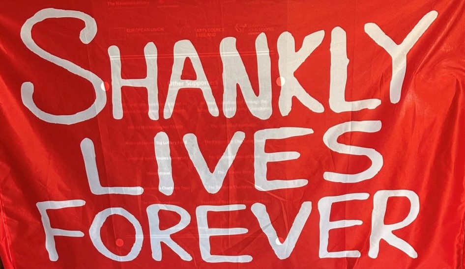 Shankly Lives Forever Flag - Red